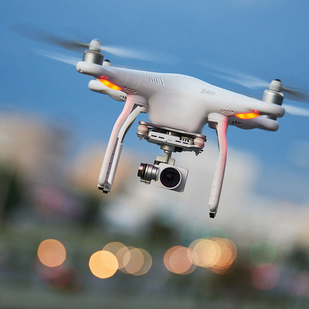 image of drone flying