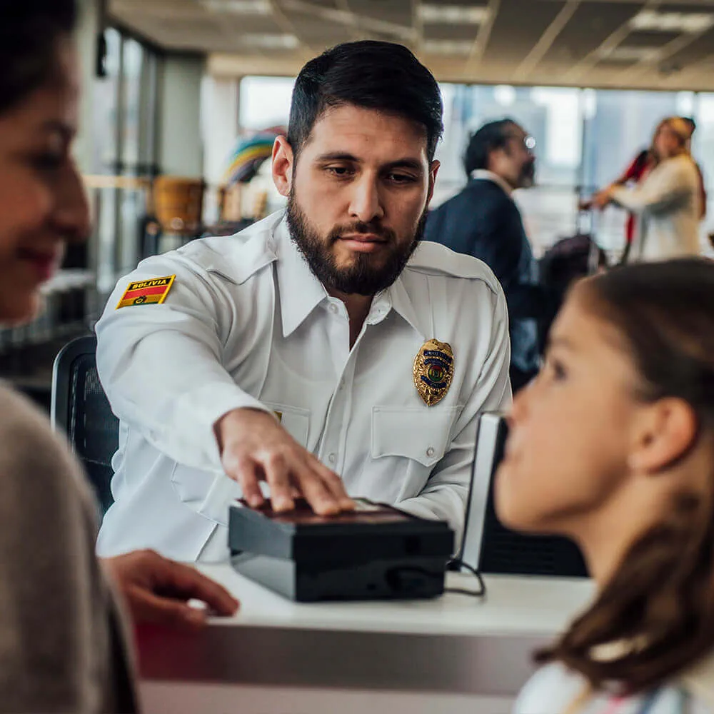 security scanning passport for customers